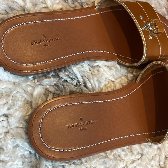 Louis Vuitton Lock It Flat Mule Sandals - Picture 5 of 5